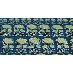 Ajrakh Natural Color Cotton Fabric * M { Per Meter }